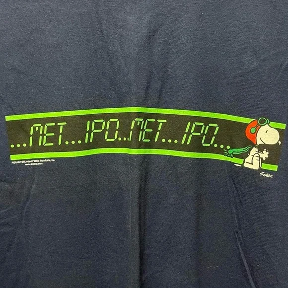 vintage 90s snoopy graphic MetLife Charlie Brown short sleeve casual T-shirt - Picture 2 of 7